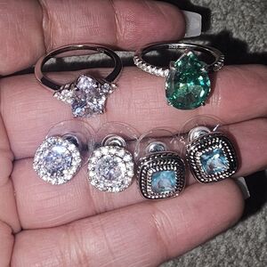 3CT CZ 925 + 4CT Tourmaline 925 Bundle Deal